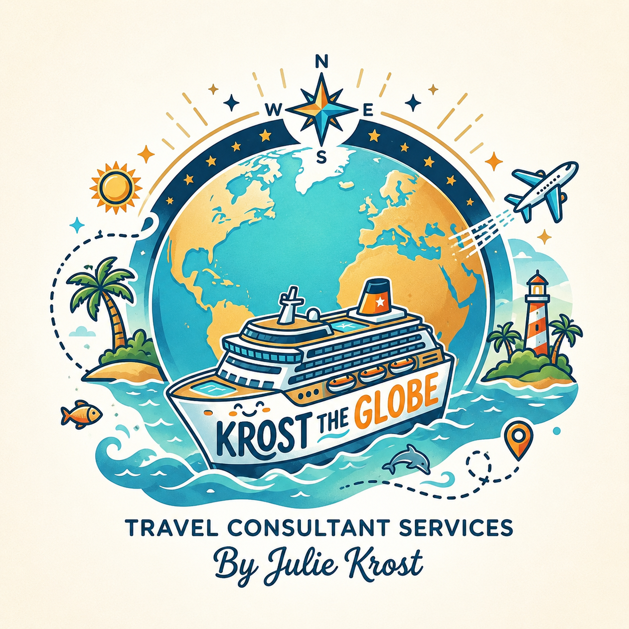 Krost The Globe logo